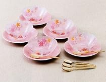 たち吉 花いかだ デザートボウルセット（ガラス食器）
