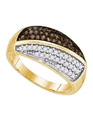 0.50CTW COGNAC DIAMOND FASHION BAND