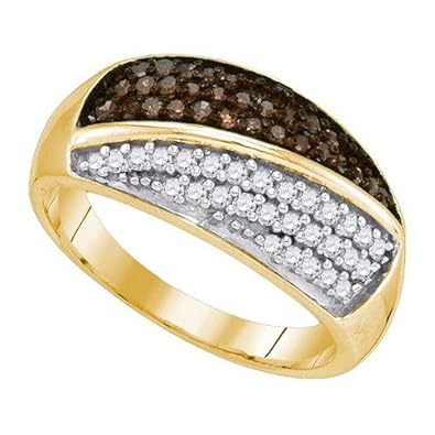 Cheap Girls Jewelry 0.50CTW COGNAC DIAMOND FASHION BAND For Sale Cheap Girls Jewelry 0.50CTW COGNAC DIAMOND FASHION BAND For Sale