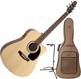 Seagull Coastline S6 Slim CW Spruce Q1 Bundle with Seagull Gig Bag and Guitar Stand