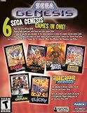 Sega Genesis Radica Plug and Play 6 Games-In-One