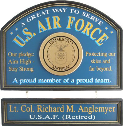 Personalized Wood Sign - AIR FORCE