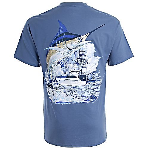 Guy Harvey Marlin Boat T-Shirt