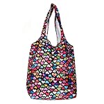 Trendy Sturdy Shopping Tote Bag Color Hearts Pattern