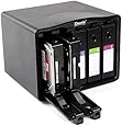 iDsonix 5-Bay 3.5-Inch Hard Drive Protective Case Hard Disk Drive Storage Box, Black (IDPA35)