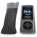 5G Crystal Clear Case Hard Cover & Free Sock for New Apple iPod Nano with Camera 5th Gen Generation 8GB & 16GB