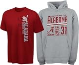 Alabama Crimson Tide Youth Hooded Sweatshirt/T-Shirt Combo Pack