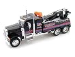 Jada Toys 1/24 Scale Road Rigz Collection Peterbilt Model 379 Tow Truck-american in Color Black