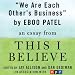 Books : We Are Each Other's Business: A 'This I Believe' Essay (Unabridged)