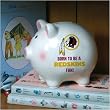 Washington Redskins Memory Company Born to Be Piggy Bank NFL Football Fan Shop Sports Team Merchandise