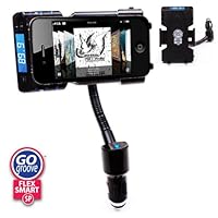 GOgroove FlexSMART SP Advanced Car Mount System with NEW Signal Intensifying FM Transmitter and USB Charging Port for Apple iPhone / iPod Touch , Classic