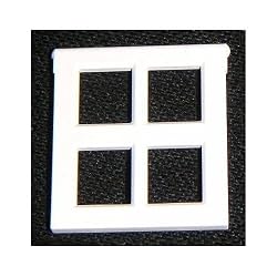 Lego Building Accessories 4 x 3 White Window, Bulk - 50 Pieces per Package