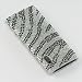Premium Luxurious Designer Hard Full Diamond Crystal Snap-on Case for the Apple iPod Nano 5 5th Generation - Silver Zebra
