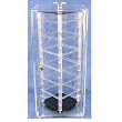 Locking Revolving Rotating Earrings Display Case Stand Holds 48 2" Cards