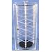 Locking Revolving Rotating Earrings Display Case Stand Holds 48 2" Cards