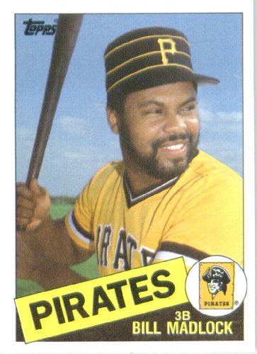 1985 Topps Baseball Card # 560 Bill Madlock Pittsburgh Pirates Mint Condition- Shipped In Protective Screwdown Display Case!