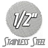 100 1/2" Inch Stainless Steel Pipe Screens