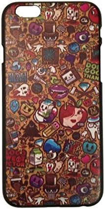 iPhone 6 / 6S Social Media Overload Danger Tooth Milk Hard Plastic Cover 4.7 Inch Printed Case Cover For Apple IPhone