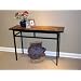 4D Concepts Sofa Table with Slate Top, Metal/ Slate