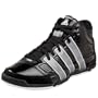 adidas Men's TS COMMANDER LT Basketball Shoe,Black/Silver/White,10 M