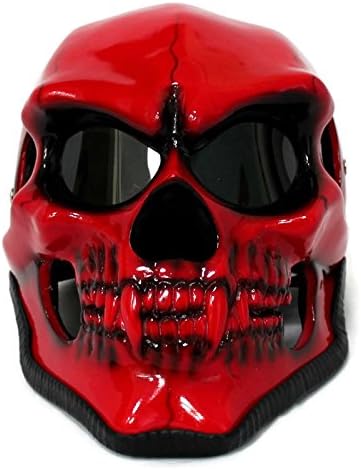 (Size: L) CASCO ELMETTO MOTORCYCLE RED WHITE HELMET HYDRA MAN HERO ! Halloween Costume Cosplay Adult Mask Helmet XCOSER AUTOMIC MAN SIZE:L