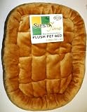PLUSH CRATE PAD 37 X 25 ASST BEIGE/GREY