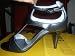 Stunning Capollini leather silver evening/prom sandals/shoes sz. 7 reduced from £79