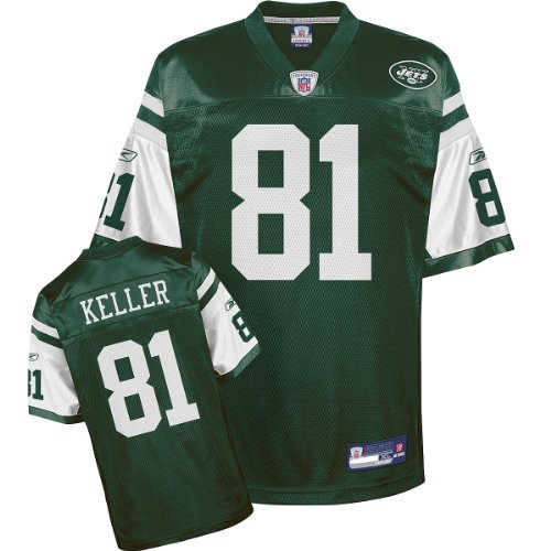 Dustin Keller Jersey: Reebok Green Replica #81 New York Jets Jersey - XX-Large