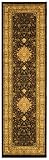 Safavieh Lyndhurst Collection LNH213A Black and Ivory Area Runner, 2-Feet 3-Inch by 8-Feet