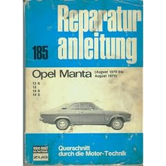 Opel Manta A Reparaturanleitung Bucheli Nr. 185