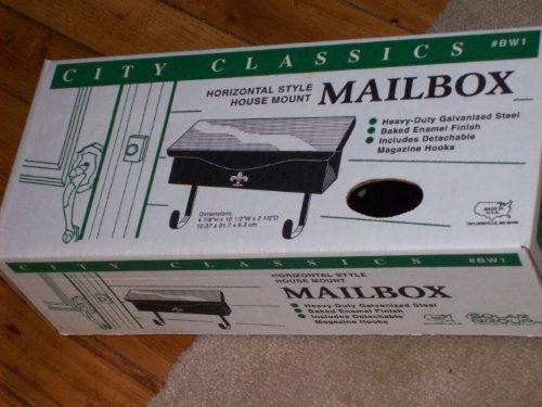 Solar Group Bw1 Horizontal Wall Mount Mailbox By Solar Group