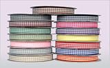 Gingham Ribbon 3/8 - 15 Color Set