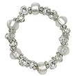 Clear Crystal Stretch Bangle Bracelet Fashion Jewelry