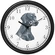 Doberman Pinscher Dog (MS) Wall Clock by WatchBuddy Timepieces (Black Frame)