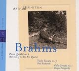Rubinstein Collection, Vol. 3- Brahms: Piano Quartet, No. 1 / Violin Sonata, No. 3 / Cello Sonata, No. 1, Op. 25, 38, 108