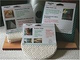 StayPut Kitchen Utility Pack 2 - Chopping Board Mat, 4 Twister Grips (Pearl White) & Fridge Liner (Forest Green)