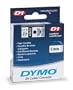 Dymo D-1 Tape, 0.25 Inches x 23 Feet, Black On Clear, 1/Card (43610)