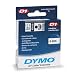 Dymo D-1 Tape, 0.25 Inches x 23 Feet, Black On Clear, 1/Card (43610)