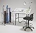 ALVIN WRF55 Wire Bin Roll File, Made for Rolled Maps, Plans, Drawings, and Tubes (5 x 5 Inches - 12 Slots)