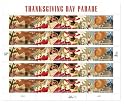 Thanksgiving Day Parade twenty 44-cent stamps