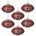 SC Sports Dallas Cowboys Resin Football Onaments - Set of 6