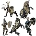 Papo Knight Bull Black & Gold and Knight Set