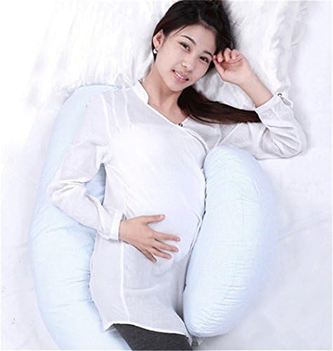 Body Pregnancy Maternity Nursing Pillow Waist Pillow for Pregnant Woman (Blue)