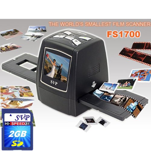 SVP Digital Film Scanner w/ 2.4 Build-in LCD (2GB Included), ~World's Smallest Film Scanner~