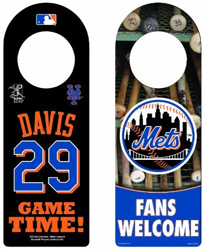MLB New York Mets Ike Davis Wood Door Hanger