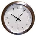 Wall Clock with Arabic Numerals - Nickel