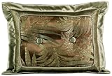 Blanket America Bronze Leaf Oblong Tufted Pillow