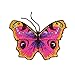 Pink Butterfly Eye Wings Patch Garden Bug Craft Embroidered Iron On Applique