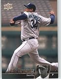 2010 Upper Deck Baseball Card # 454 Felix Hernandez - Seattle Mariners - MLB Trading Card Shipped In Protective Screwdown Display Case!