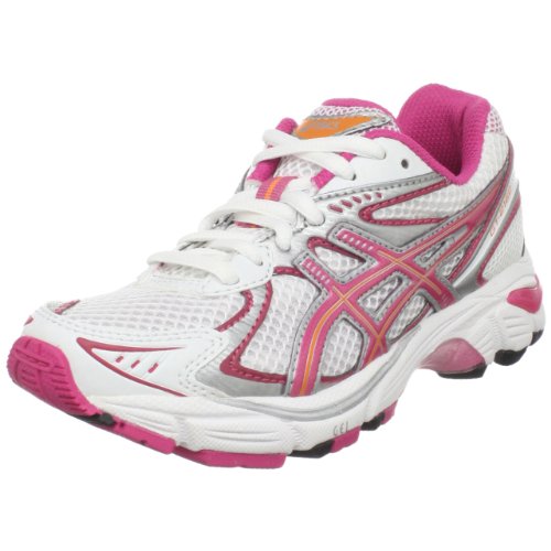 ASICS Little Kid/Big Kid GT-2160 GS Running Shoe,White/Fuschia/Orange,5.5 M US Big Kid